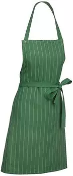 Kela Cora Küchenschürze Baumwolle, gestreift, grün, unisex (12815-CN)