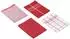 Gözze Geschirrtuch-Set 4-tlg., Jacquard, 100% Baumwolle, rot, 50x70cm (60057-37-5070)