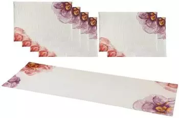 Villeroy & Boch Rose Garden Gobelin Tischset, Baumwolle, 7-teilig