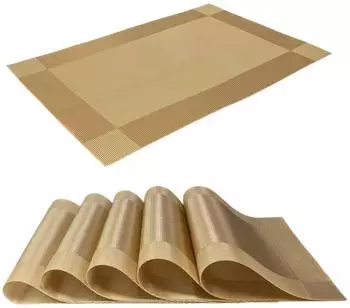 Intirilife Platzset PVC gold, 45x30cm, 6er-Set (IL-100871)