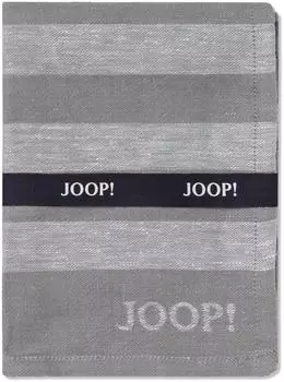 Joop! Cuisine Stripes Geschirrtuch Halbleinen, platin, 50x70cm (1701-76)