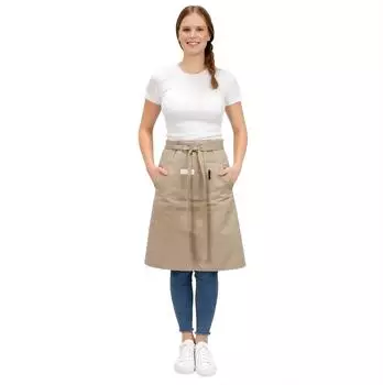 ZOLLNER Halbsch&uuml;rze 60x90cm Baumwolle sand, Unisex