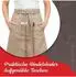ZOLLNER Halbschürze 60x90cm Baumwolle sand, Unisex