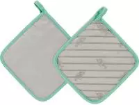 Vossen Topflappen "SET Oven Chic 2x Topflappen" mit Silikonbeschichtung im