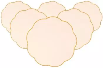 Villeroy & Boch Fleur Gifts Platzset 6er Set, rund &Oslash;40cm, gelb, Textil (81205666-0)