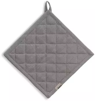 Kela Puro Topflappen Halbleinen, grau, 20x20cm (12804)