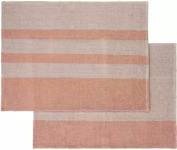 Blomus GANO Geschirrtuch-Set 2-tlg. Mourning Dove/Cedar Wood, Bio-Baumwolle, 50x70cm (64453)