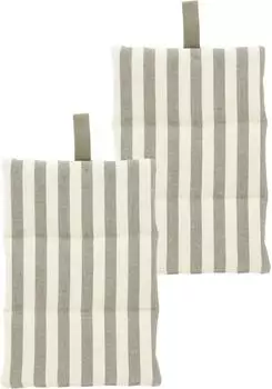 S&ouml;dahl Harmony Topflappen taupe, 15x23cm, 2er-Set (35242)