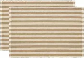 S&ouml;dahl Statement Stripe Tischset beige, 33x48cm, 2er-Set (28571-CN)