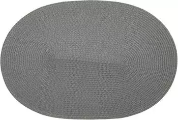 d-c-fix Tischset PVC-frei Steel Grey, oval 30x45cm (F2306605)