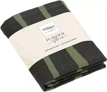 Vossen K&Uuml;T Scandi Lines Geschirrtuch 50x70cm, 100% Baumwolle, granit (71566141-0)