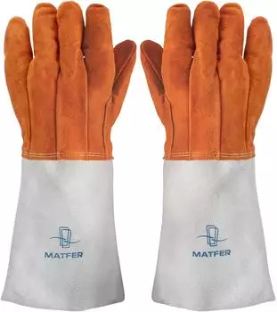 Matfer Bourgeat Backhandschuhe mehrfarbig, Leder, 16,5" (T634)