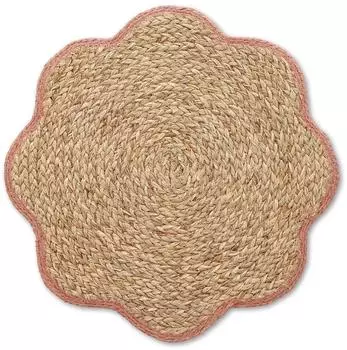 Zeller Platzset Grasgeflecht altrosa Ø38,5cm (27159)
