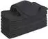 LuxusKollektion Mikrofasertücher Waffelmuster schwarz 20x20cm, 12er-Set