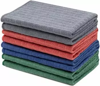 ZOLLNER Mikrofaser-Geschirrt&uuml;cher 50x60cm 8er-Set (80% Polyester, 20% Polyamid)