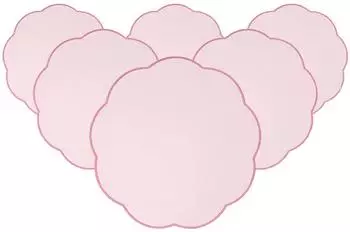 Villeroy & Boch Fleur Accessoires Platzset rund, rosa, &Oslash; 40cm, 6er Set (38800118-0)