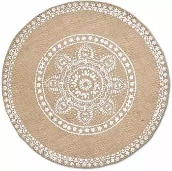 Zeller Platzset "Mandala" Jute, natur, Ø38cm (27035)