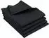 ZOLLNER Geschirrtücher 4er-Set Halbleinen schwarz 50x70cm