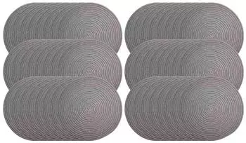 Ritzenhoff & Breker Tavolo Platzmatten rund &oslash;35cm, hellgrau, 48er Set