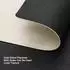 LuxusKollektion Tischsets Kunstleder, doppelseitig, cremeweiß/schwarz, 6er-Set