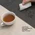 LuxusKollektion Tischsets Kunstleder doppelseitig, rutschfest, grau/cremeweiß, 6er-Set