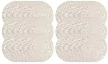 Ritzenhoff & Breker Tavolo Platzmatten rund &oslash;35cm, creme, 48er-Set