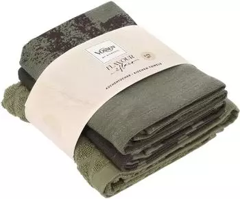 Vossen Lobster Luxe Geschirrtuch 3er-Set matcha grün 70x50cm, 100% Baumwolle