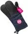 Sallys Backhandschuhe mit langen Baumwollmanschetten, bis 230°C, schwarz