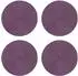 Haus und Deko Platzset rund 35cm, geflochtene Optik, aubergine (4er-Set)