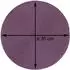 Haus und Deko Platzset rund 35cm, geflochtene Optik, aubergine (4er-Set)