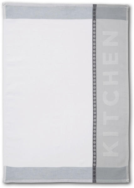 Dyckhoff Geschirrtuch Home/Kitchen Set 6-teilig grau-weiß