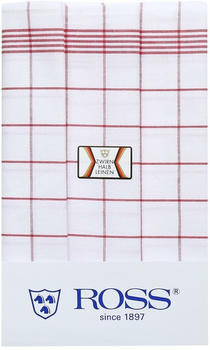 Ross Geschirrtücher Set 3-teilig Karo rot 60 x 80 cm