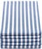 ZOLLNER Geschirrtücher Set 5-teilig 50 x 70 cm blau weiß gestreift