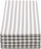 ZOLLNER Geschirrtücher Set 5-teilig 50 x 70 cm grau weiß gestreift