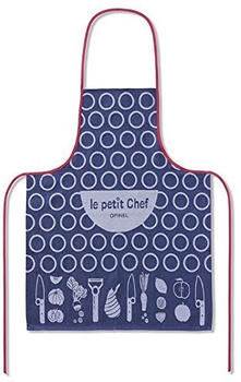 Opinel Küchenschürze für Kinder 53 x 69 cm blau/rot