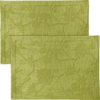 Erwin Müller bügelleichtes Tischset Arnsberg im 2er-Pack gruen 35x50 cm