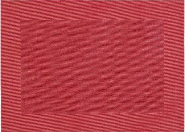 Stuco Platzset Cadre (Set 4-tlg) 33x45 cm rechteckig - Polyvinylchlorid,Polyester weinrot