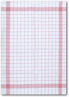Dyckhoff Geschirrtuch "KARO / Halbleinen - 50x70 cm"
