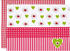 Stuco Platzset Dirndl (Set 4-tlg) 33x45 cm rechteckig - Baumwolle weiß-rosa-grün
