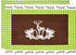 Stuco Platzset Lederhos'n (Set 4-tlg) 33x45 cm rechteckig - Baumwolle braun-grün-weiß