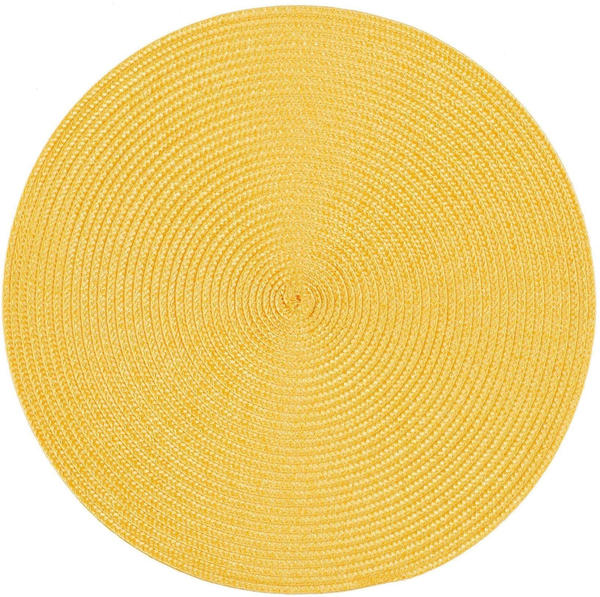 Stuco Platzset Polypro (Set 6-tlg) Ø 35 cm rund gelb
