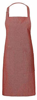 Linum SARA Traditionell Schürze für Erwachsene Frauen Männer Waschmaschinenfest, Cotton, Dunkelrot, 70 x 90 cm