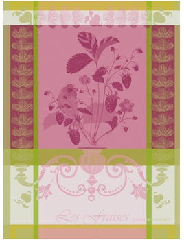 Garnier-Thiebaut Geschirrtuch Fraisier Rosa 77 x 56 cm