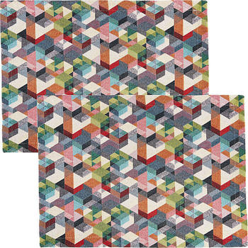Sander Tischset Cubes 2er-Pack 35x50 cm