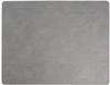 LindDNA Tischset Square aus recyceltem Hippo Leder in der Farbe Anthracite-Grey...