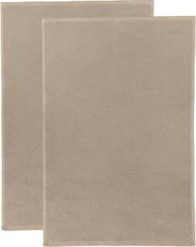 Erwin Müller Multifunktionstuch im 2er-Pack braun-beige 50x70 cm