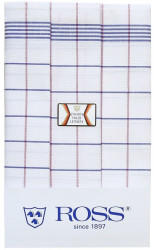 Ross Geschirrtücher Set 3-teilig Karo blau-rot 60 x 80 cm
