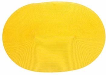 Continenta Tischset oval 45x31 cm gelb