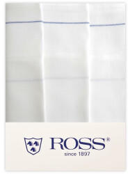 Ross 3er Pack Zwirn Halbleinen Geschirrtücher Kellnertuch | 45x65 cm | blau