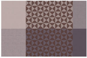 Kela Tisch-Set Picture PP-Kunststoff braun Triangle 43,5x28,5cm